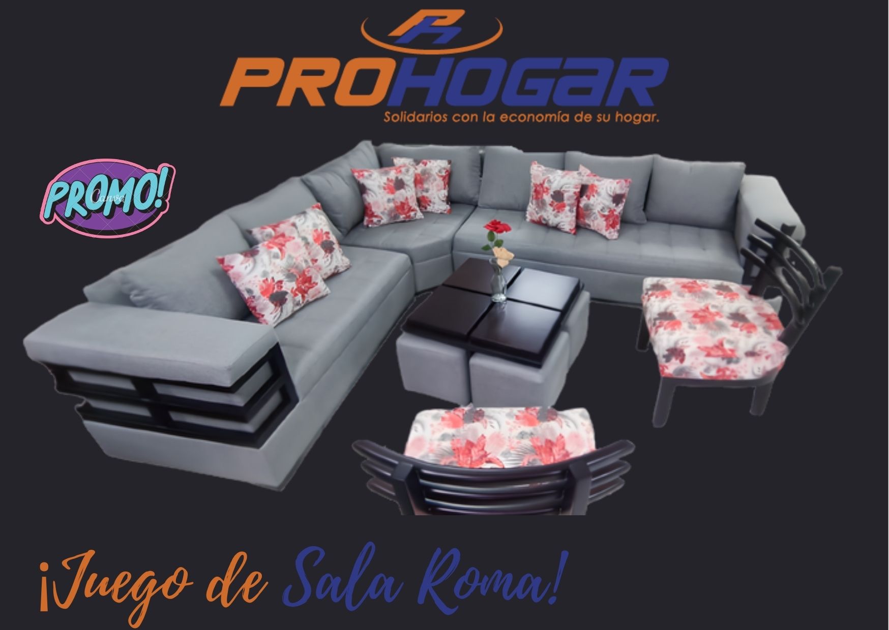 JUEGO MUEBLES PARA SALA ROMA